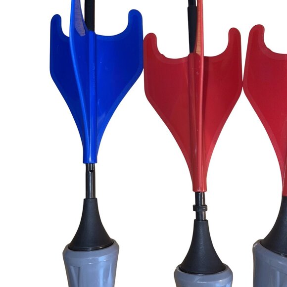Lawn Darts Set Of 4 In Blue & Red With Weighted Tips For Outdoor Games - Picture 4 of 14